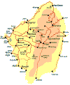 A basic map of the island of Naxos