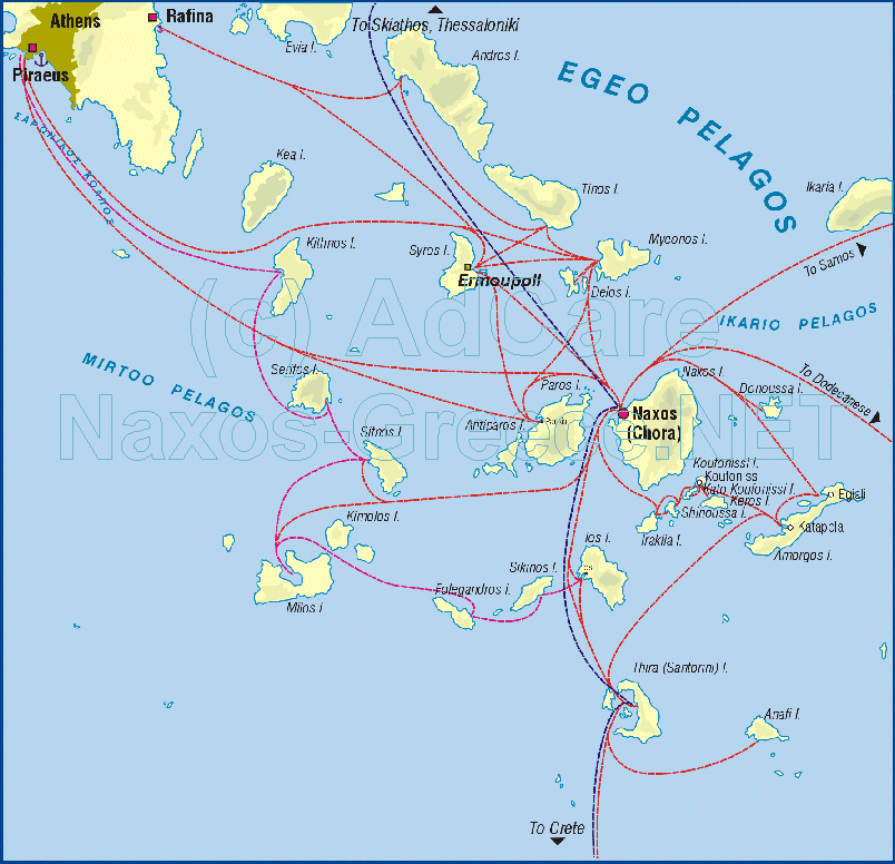 Jacob: Map Of Greece Naxos