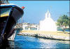 Panagia Mirtidiotisa - A little church in the sea on a small island just at the port of Chora Naxos